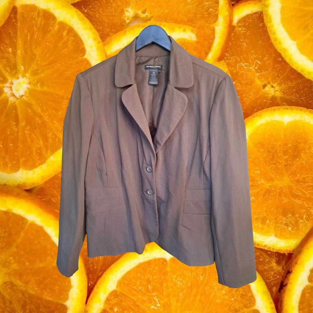Preswick & Moore Petite Brown‎ Blazer Size 10P